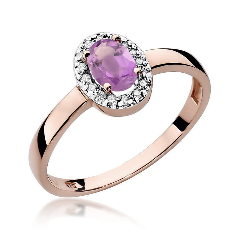 Inel Aur 14K W330 Ametist 0.40ct