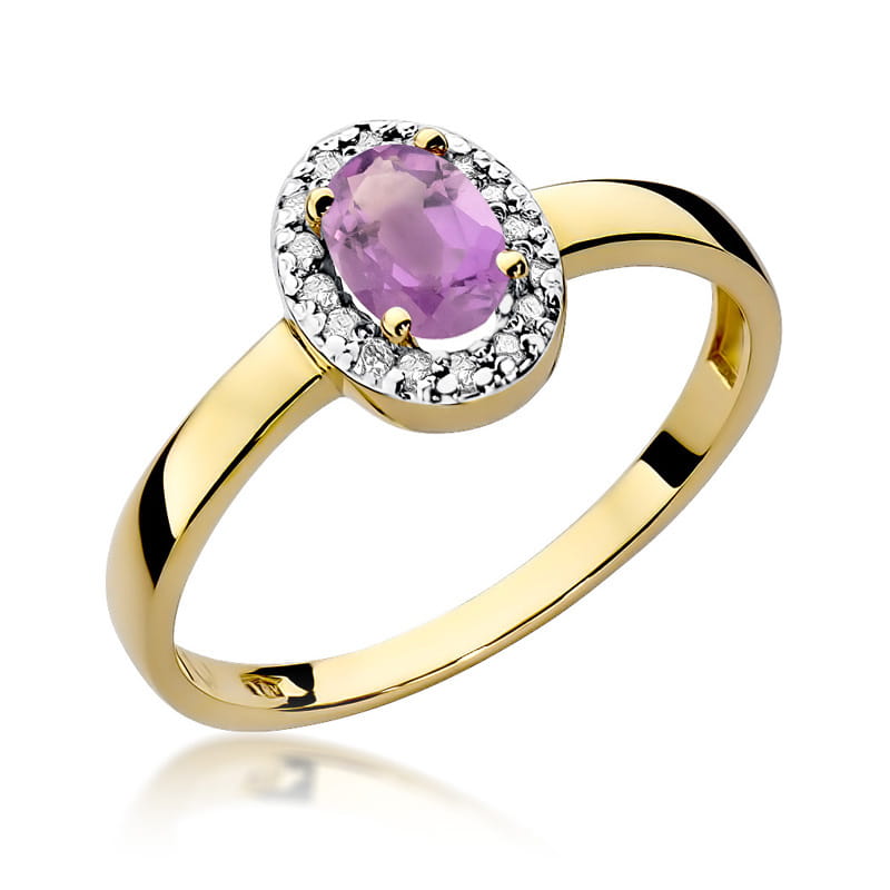 Inel Aur 14K W330 Ametist 0.40ct