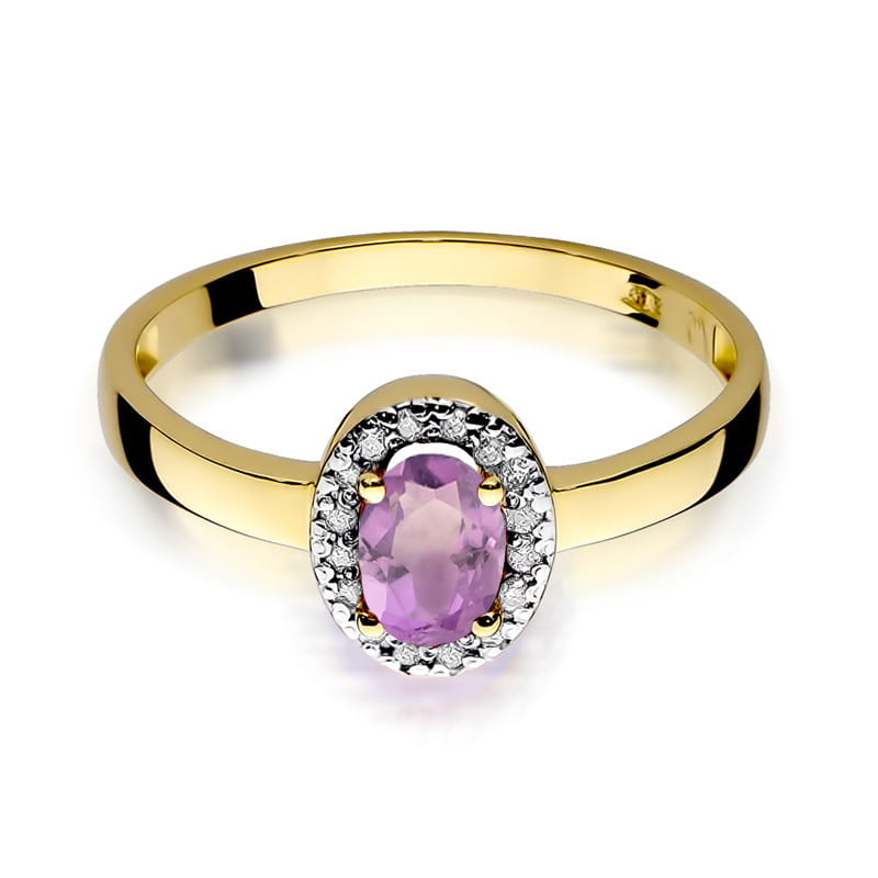Inel Aur 14K W330 Ametist 0.40ct