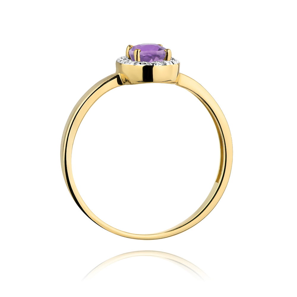 Inel Aur 14K W330 Ametist 0.40ct