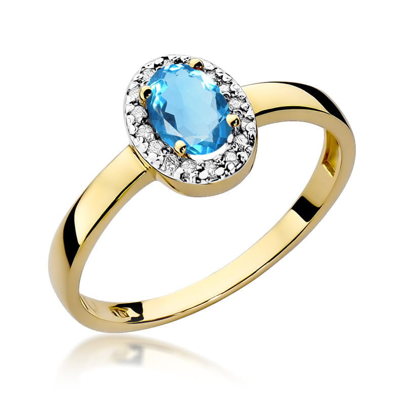 Inel Aur 14K W330 Topaz 0.50ct