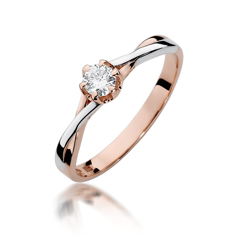 Inel Aur 14K W340B Diamant 0.20ct