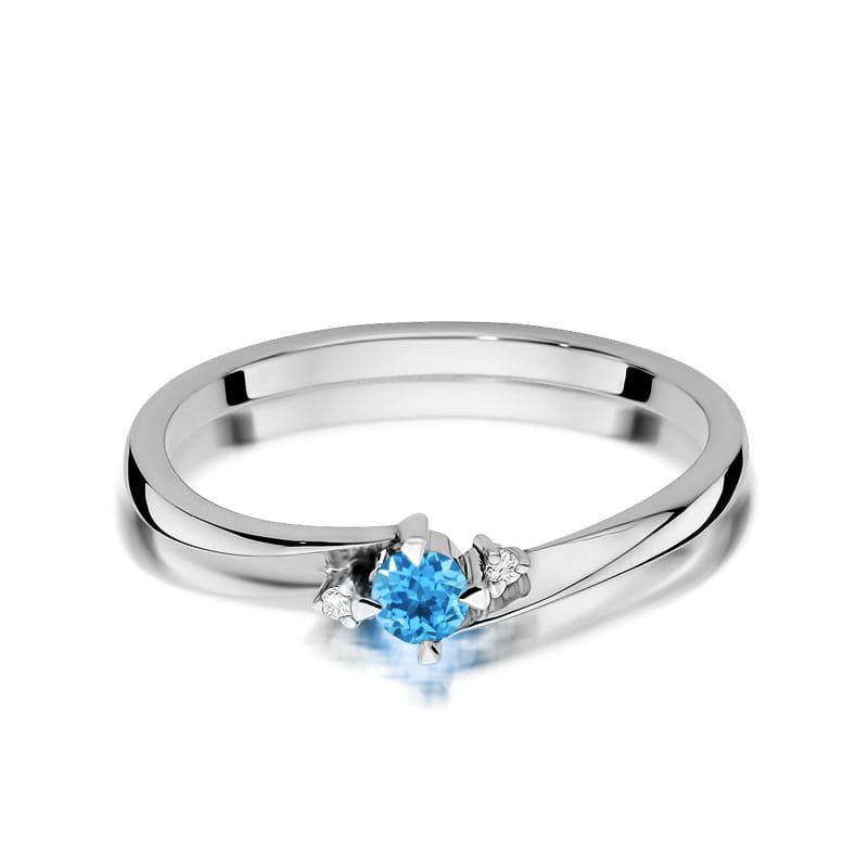 Inel Aur 14K W346 Topaz 0.15ct