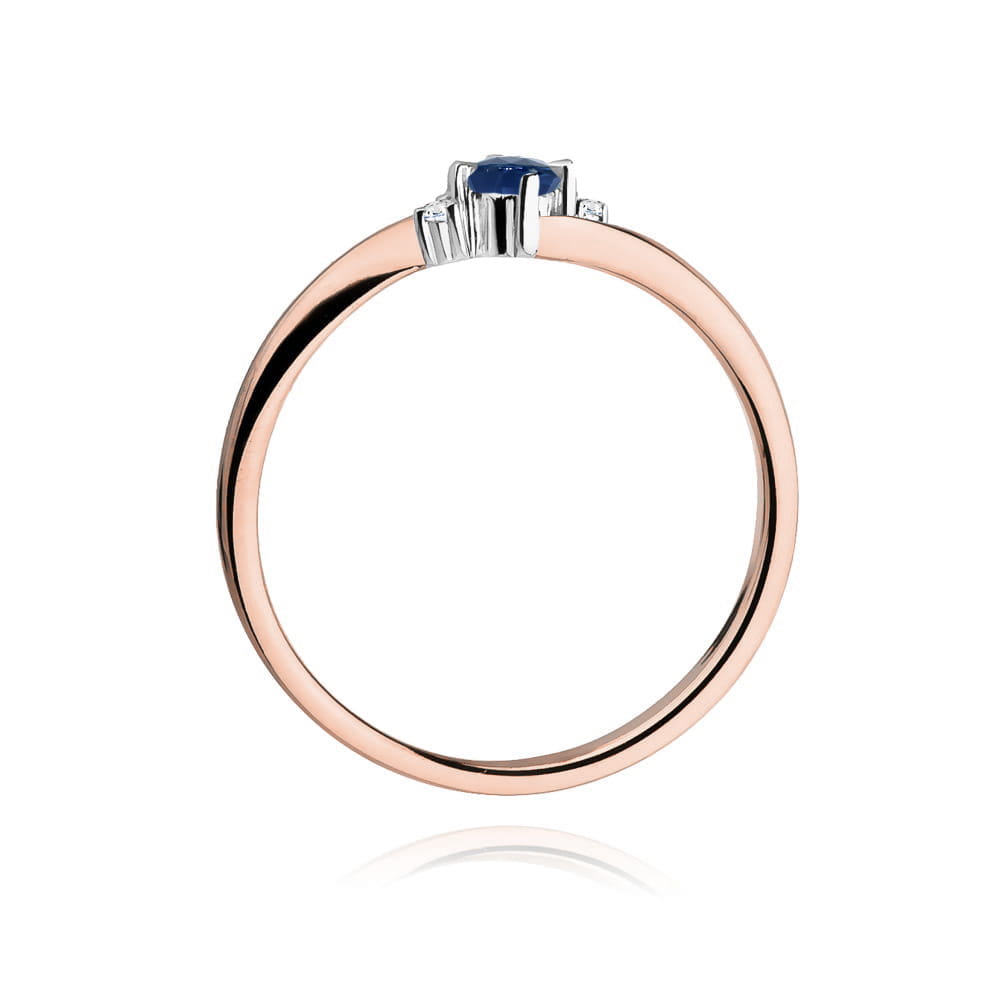 Inel Aur 14K W346 Safir 0.15ct
