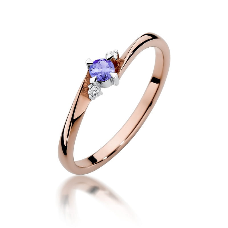 Inel Aur 14K W346 Tanzanit 0.15ct