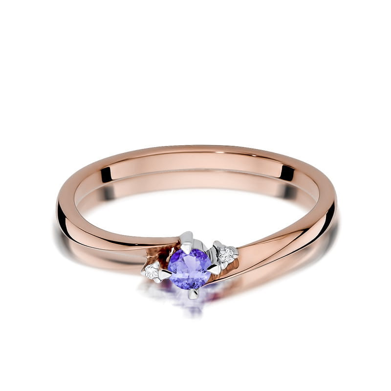 Inel Aur 14K W346 Tanzanit 0.15ct