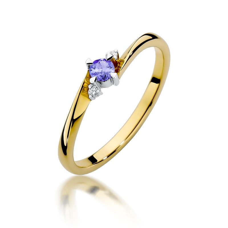 Inel Aur 14K W346 Tanzanit 0.15ct