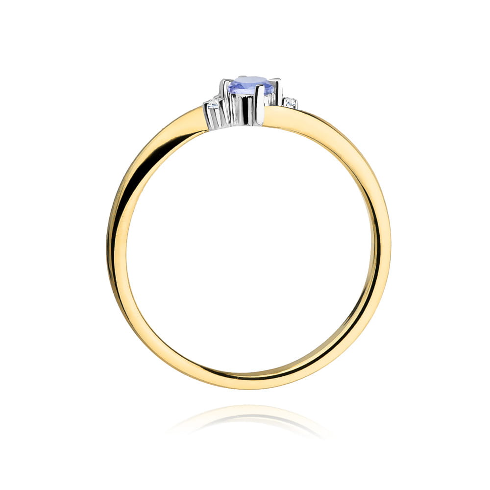Inel Aur 14K W346 Tanzanit 0.15ct