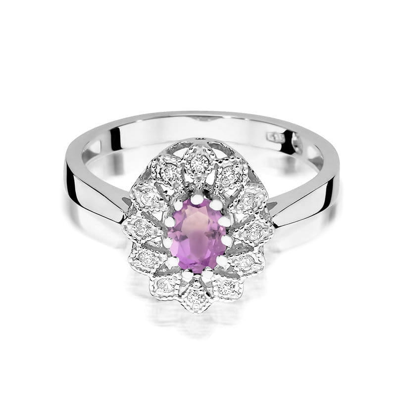 Inel Aur 14K W354 Ametist 0.40ct