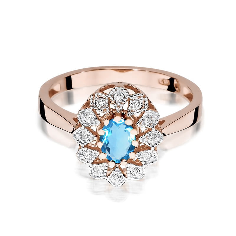 Inel Aur 14K W354 Topaz 0.50ct