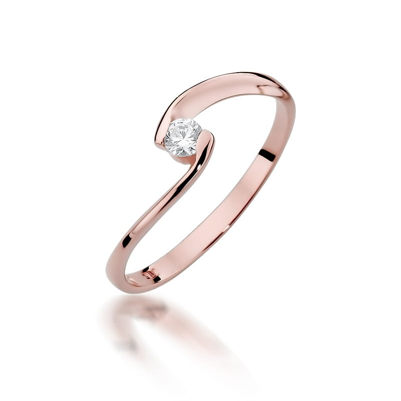 Inel Aur 14k cu Diamant 0.09 ct