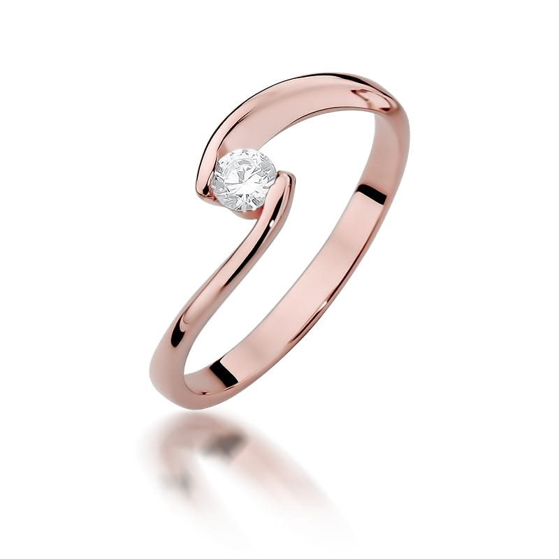 Inel Aur 14K cu Diamant 0.15 ct