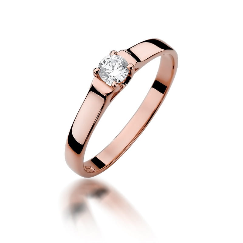 Inel Aur 14K cu Diamant 0.18 ct