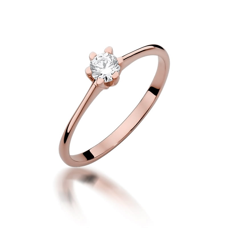 Inel Aur 14K cu Diamant 0.23 ct