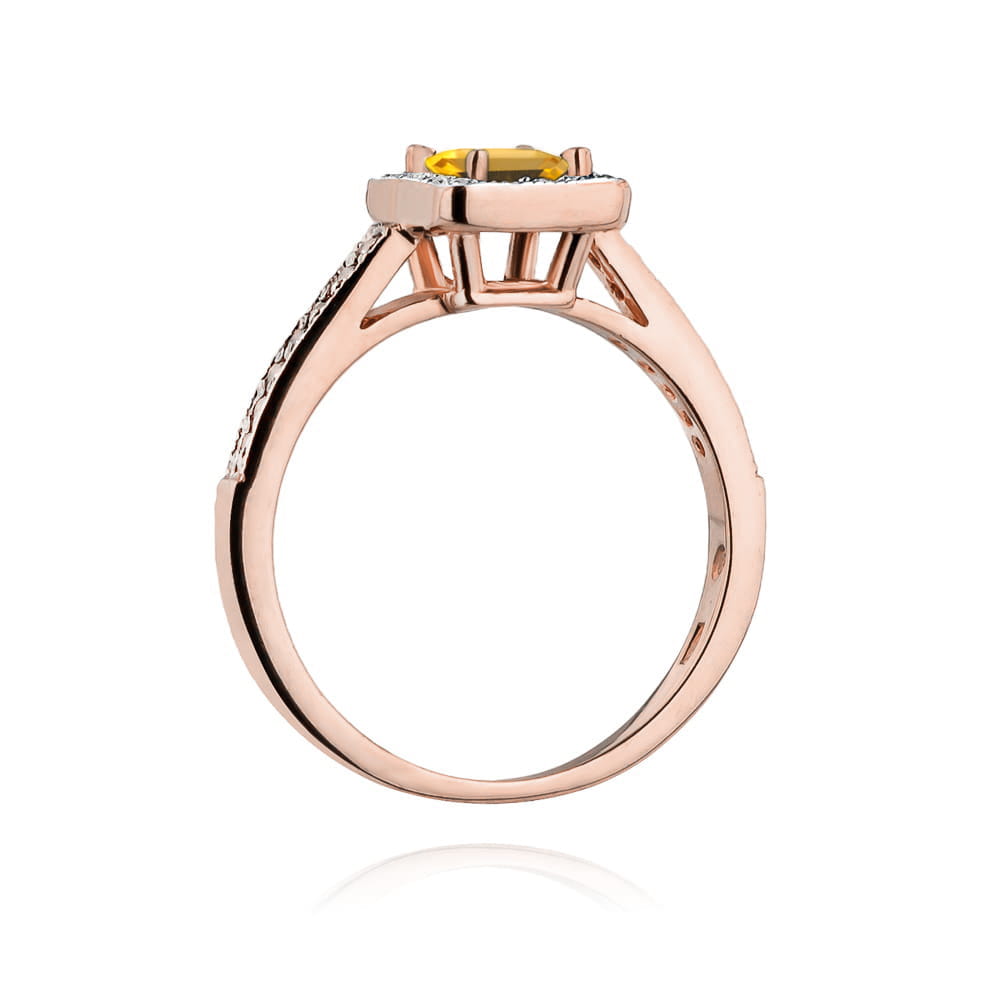 Inel Aur 14K W403 Citrin 0.60ct