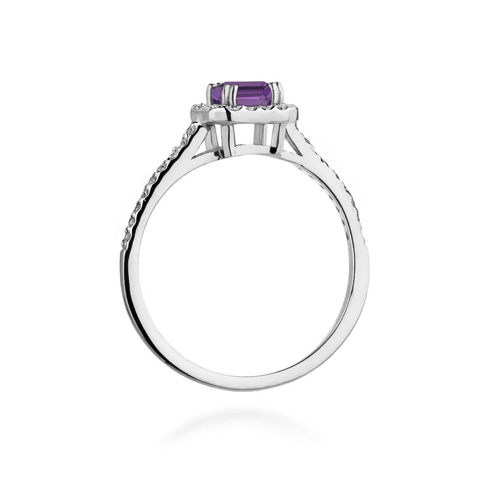 Inel Aur 14K W422 Ametist 0.50ct
