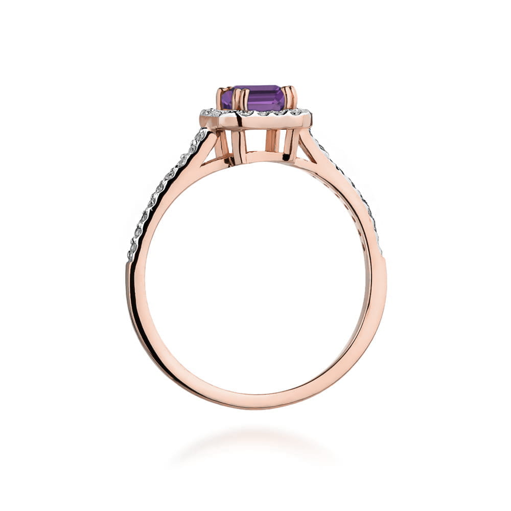 Inel Aur 14K W422 Ametist 0.50ct