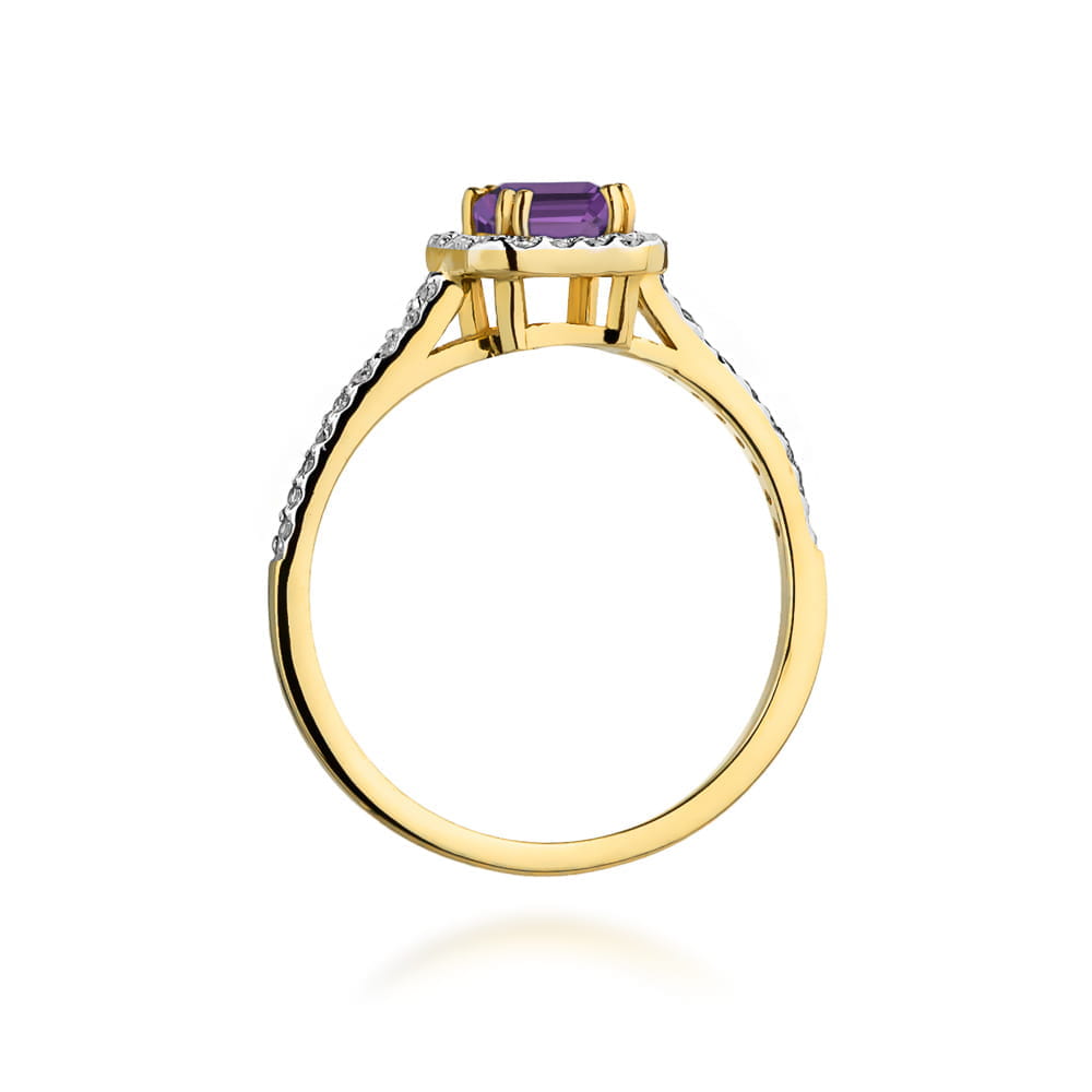 Inel Aur 14K W422 Ametist 0.50ct