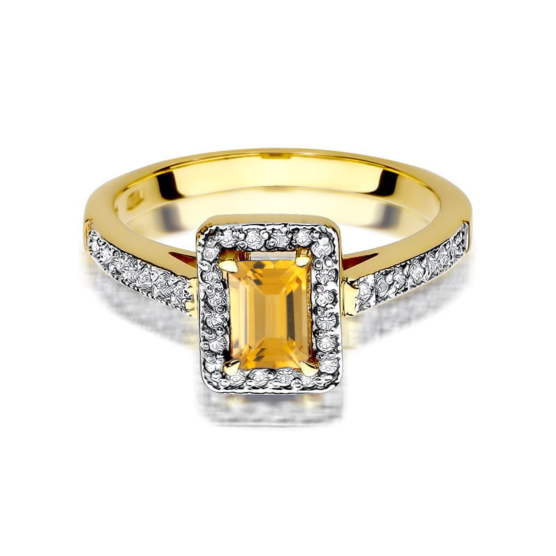 Inel Aur 14K W422 Citrin 0.60ct
