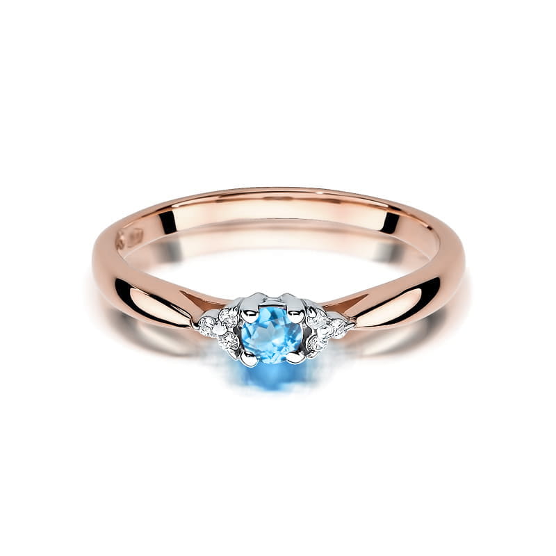 Inel Aur 14K W428 Topaz 0.15ct