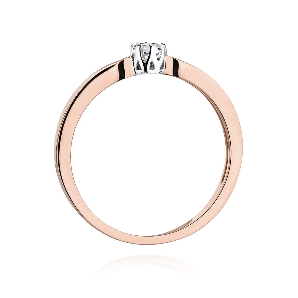 Inel Aur 14K W450 Diamant 0.08ct