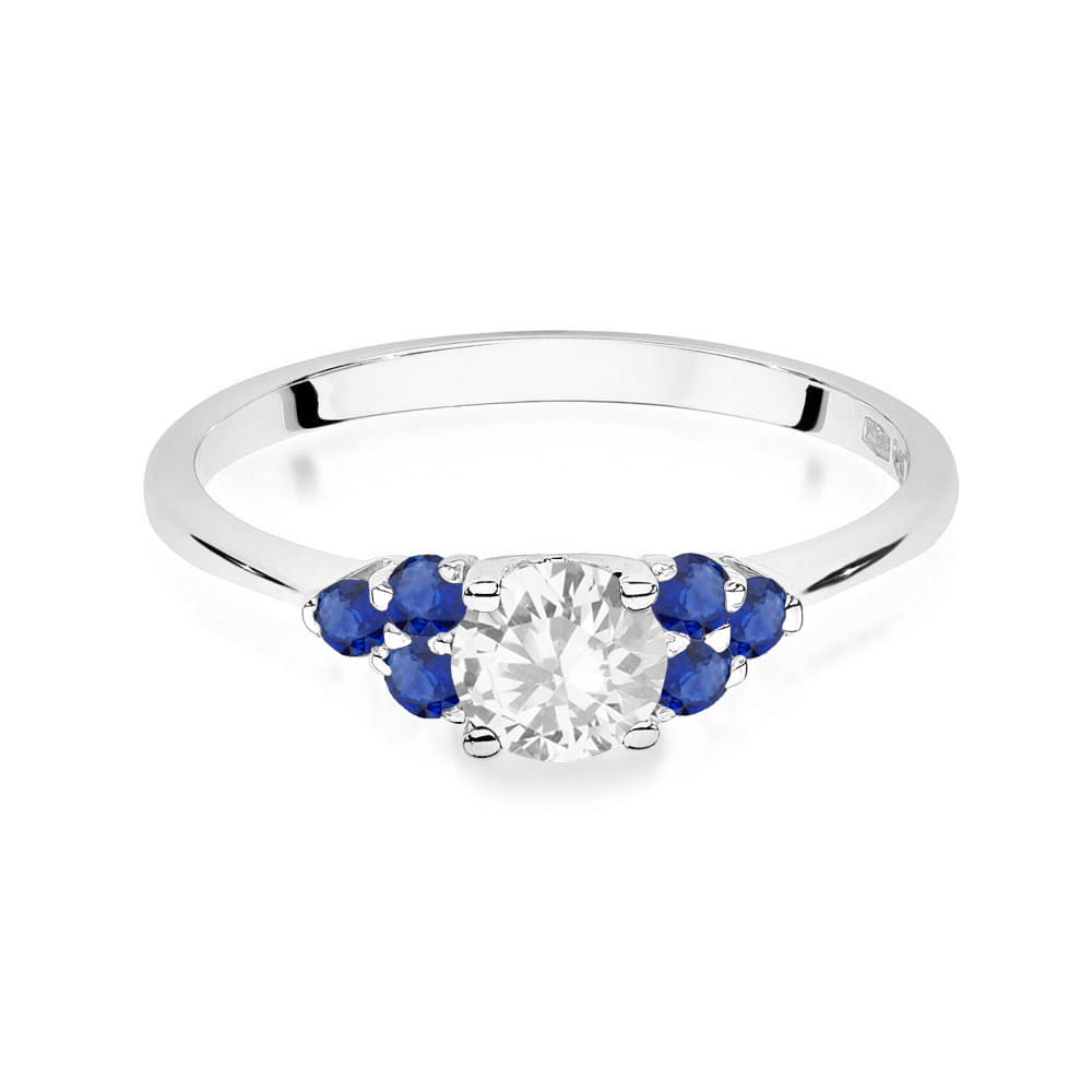 Inel Aur 14K W451 Safir Alb 0.60ct