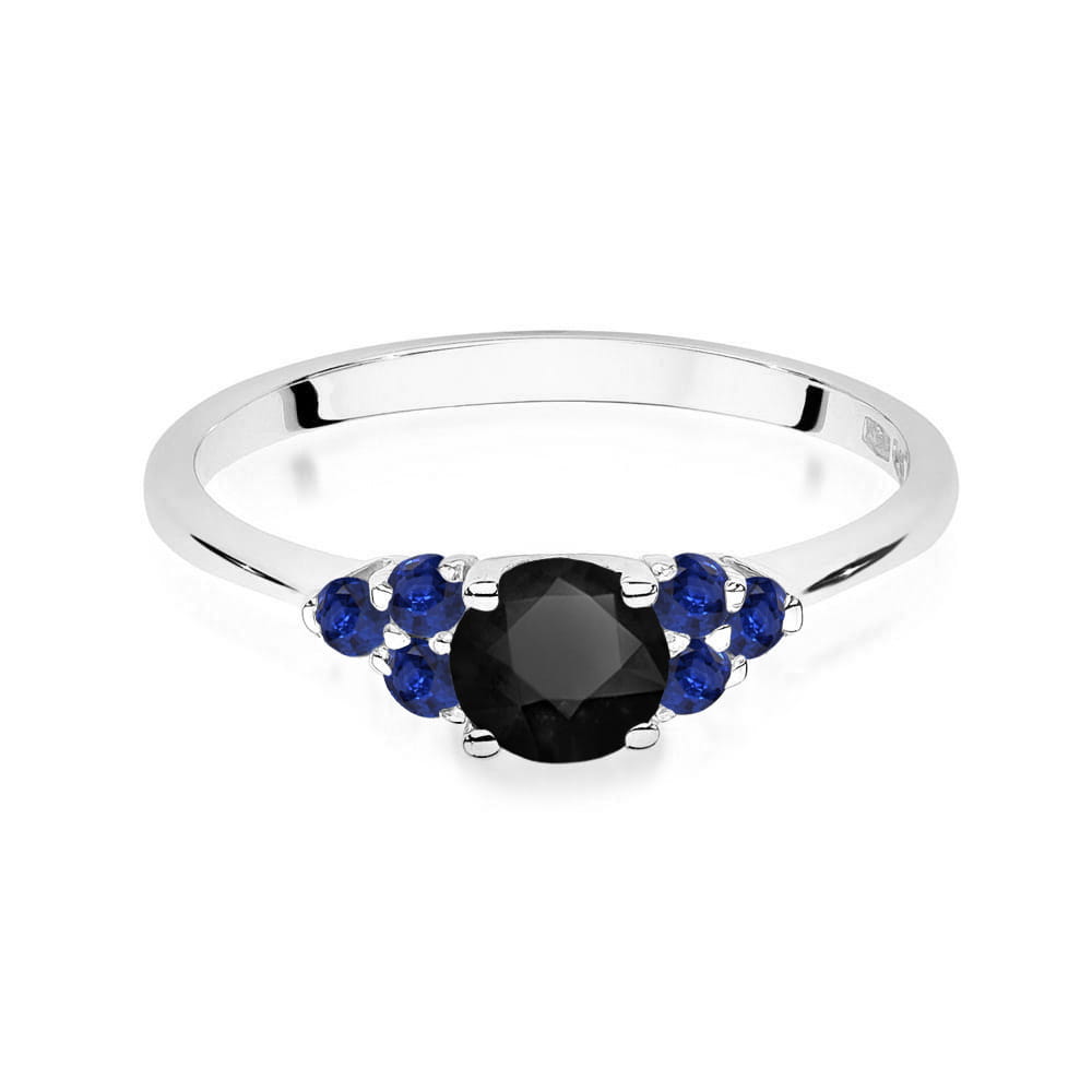 Inel Aur 14K W451 Diamant Negru 0.50ct