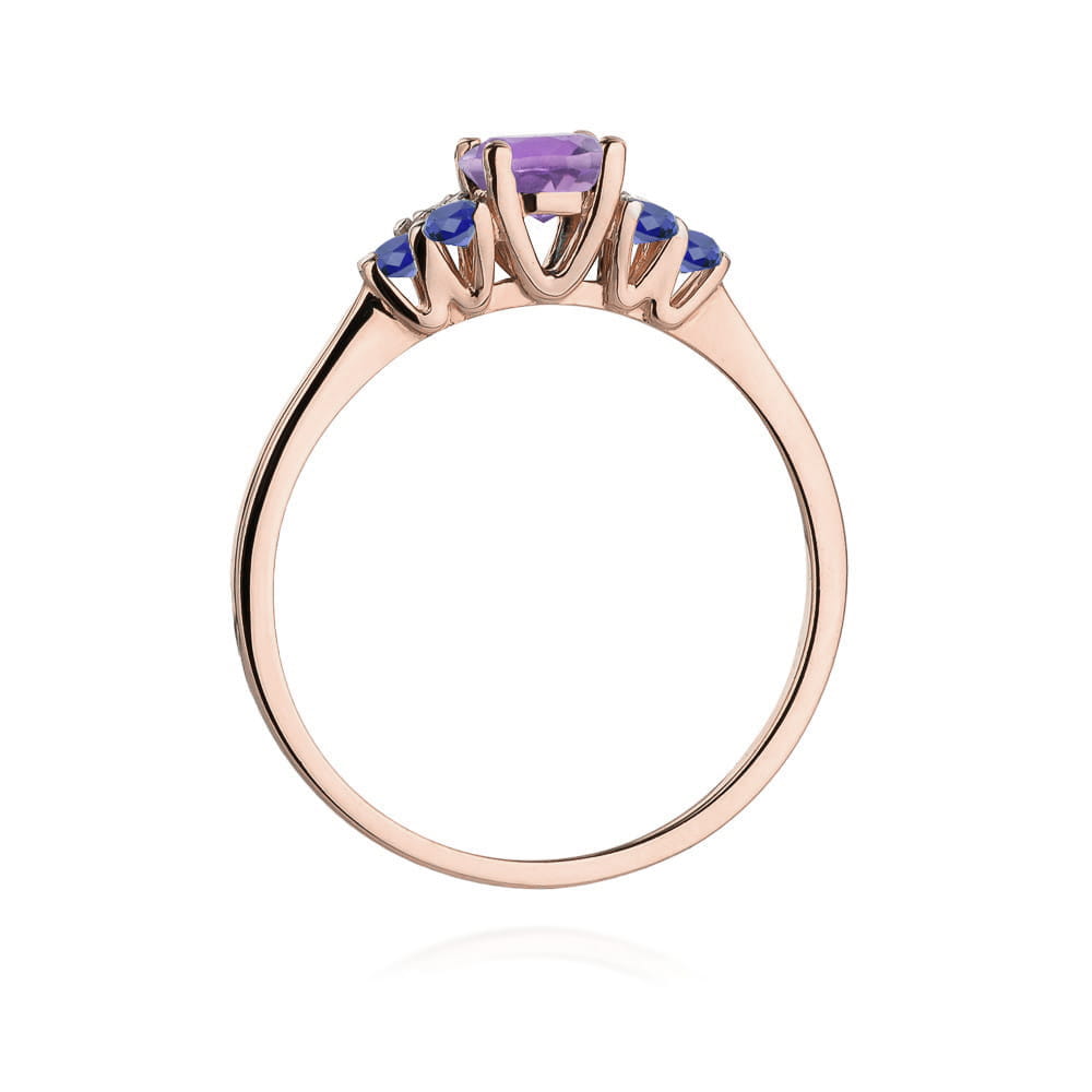 Inel Aur 14K W451 Ametist 0.50ct