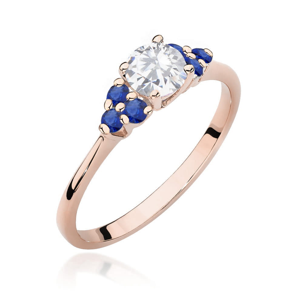 Inel Aur 14K W451 Safir Alb 0.60ct