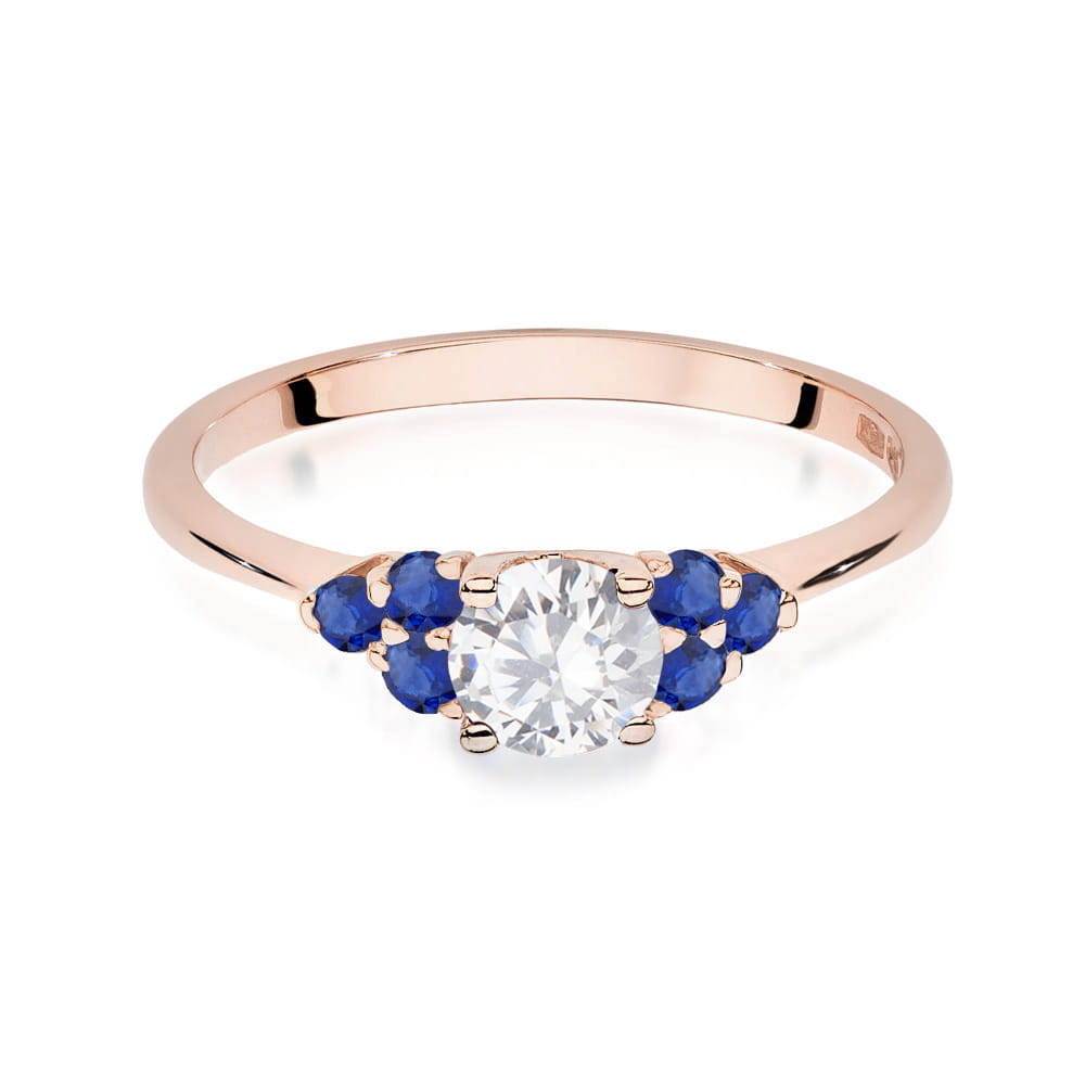 Inel Aur 14K W451 Safir Alb 0.60ct