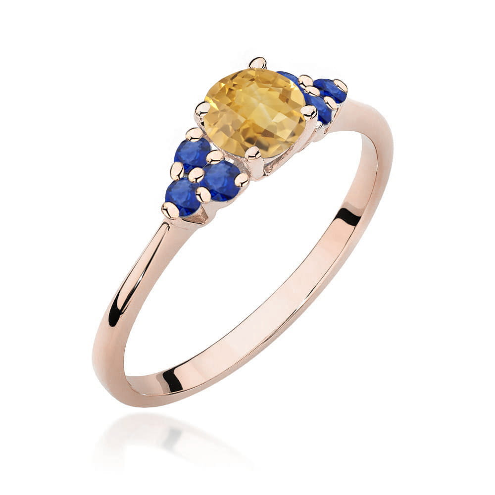 Inel Aur 14K W451 Citrin 0.50ct