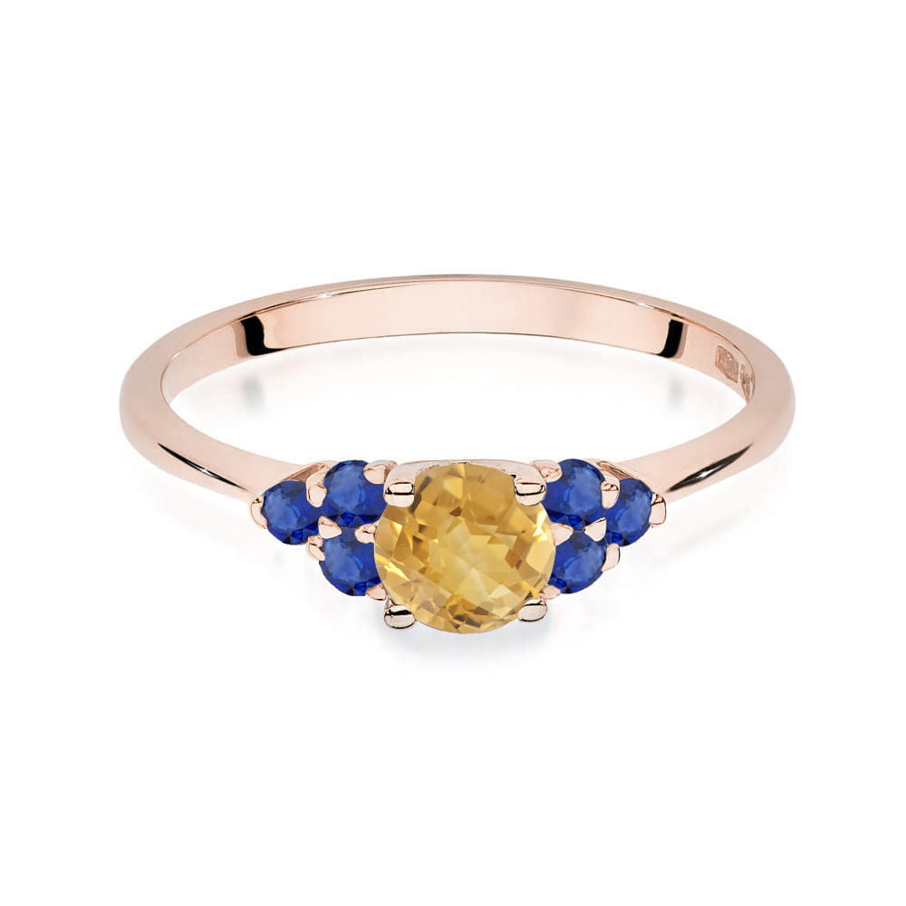 Inel Aur 14K W451 Citrin 0.50ct