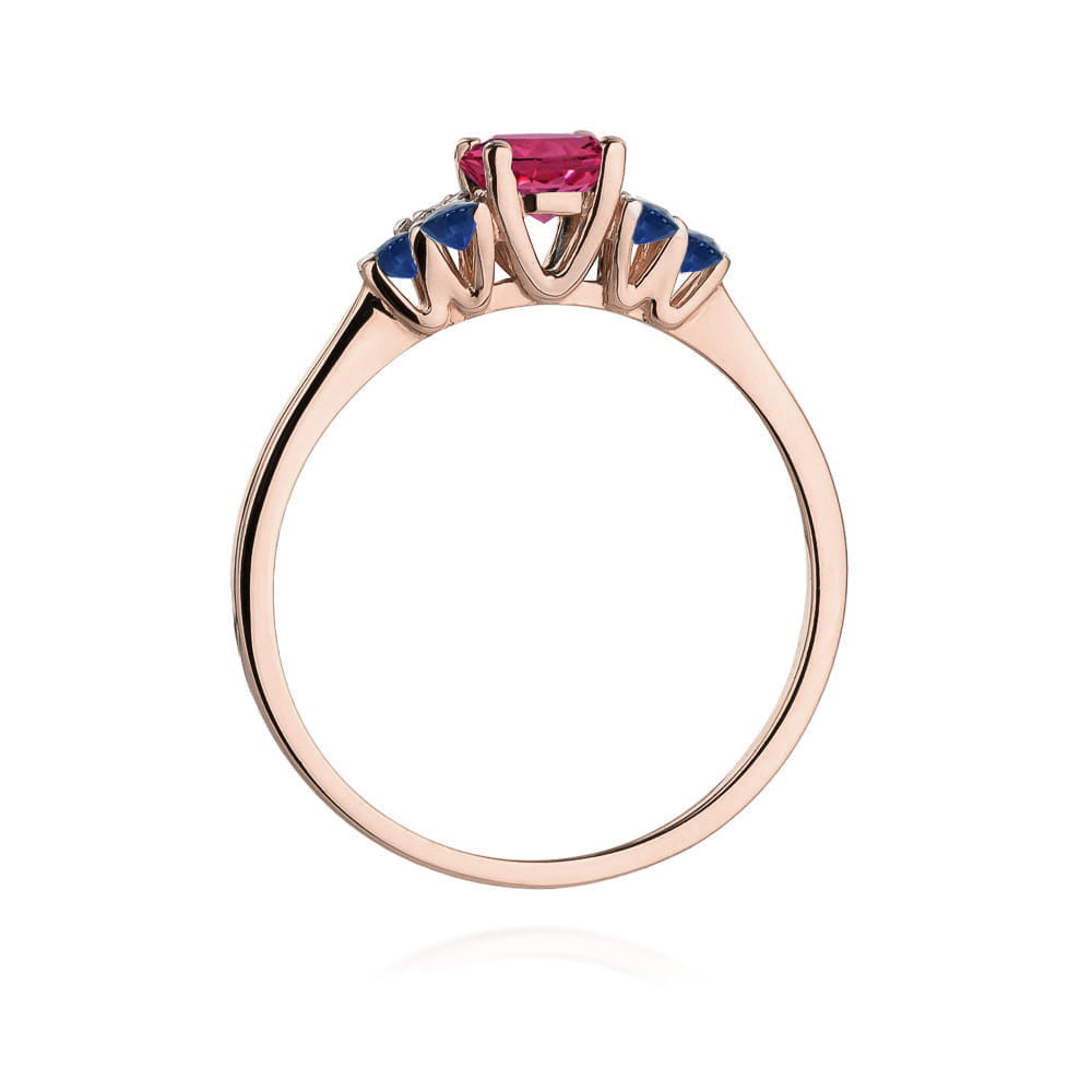 Inel Aur 14K W451 Rodolit 0.60ct