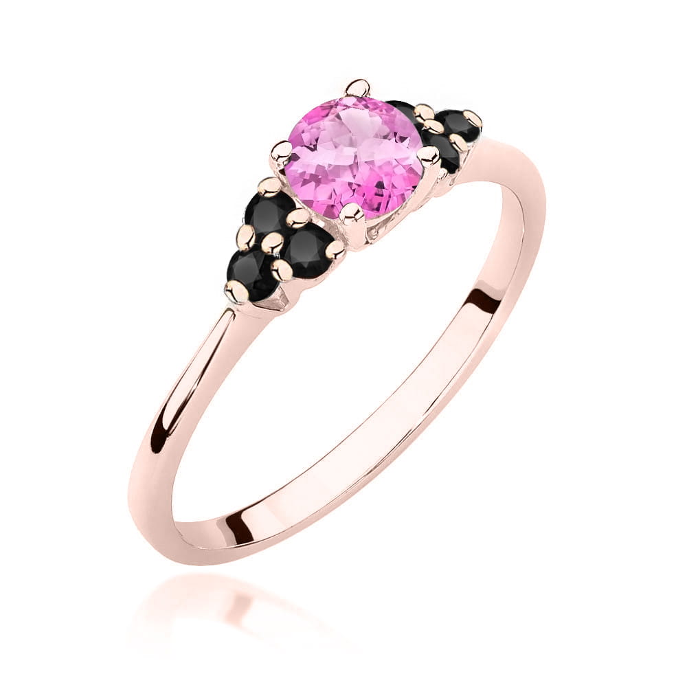 Inel Aur 14K W451 Topaz Roz 0.60ct