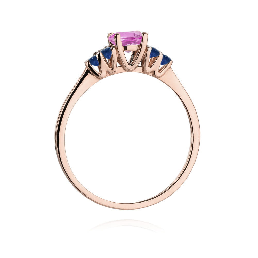 Inel Aur 14K W451 Topaz Roz 0.60ct