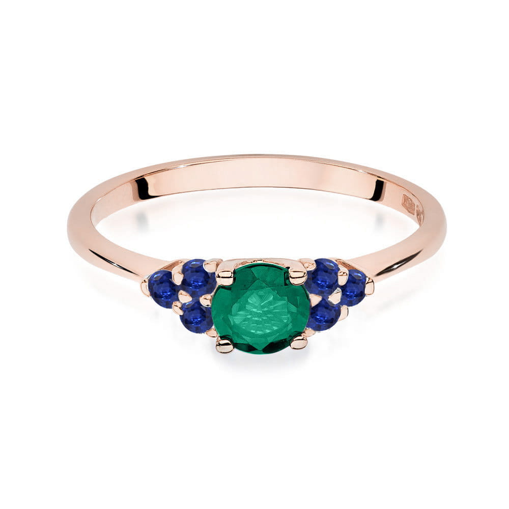 Inel Aur 14K W451 Smarald 0.50ct