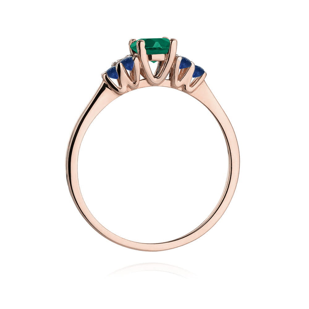 Inel Aur 14K W451 Smarald 0.50ct