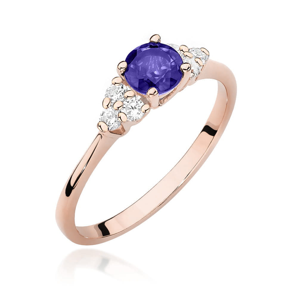 Inel Aur 14k cu Tanzanit 0.50 ct