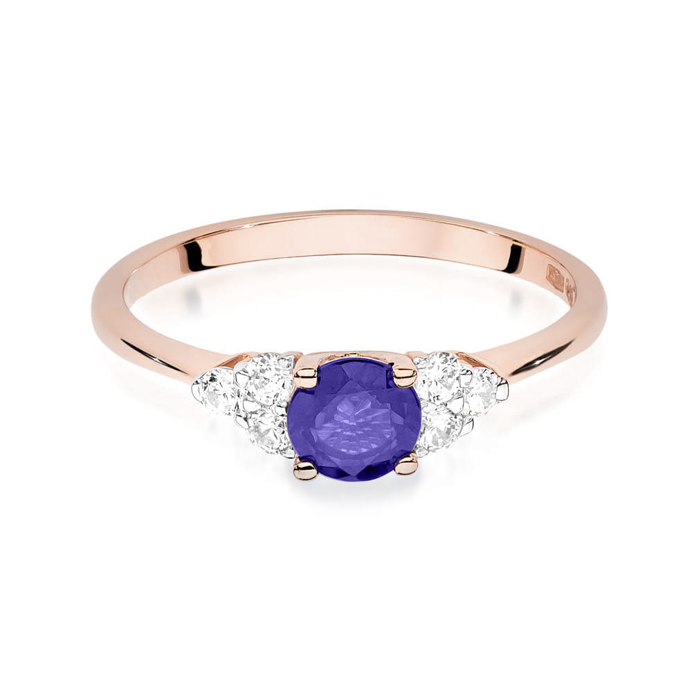 Inel Aur 14k cu Tanzanit 0.50 ct