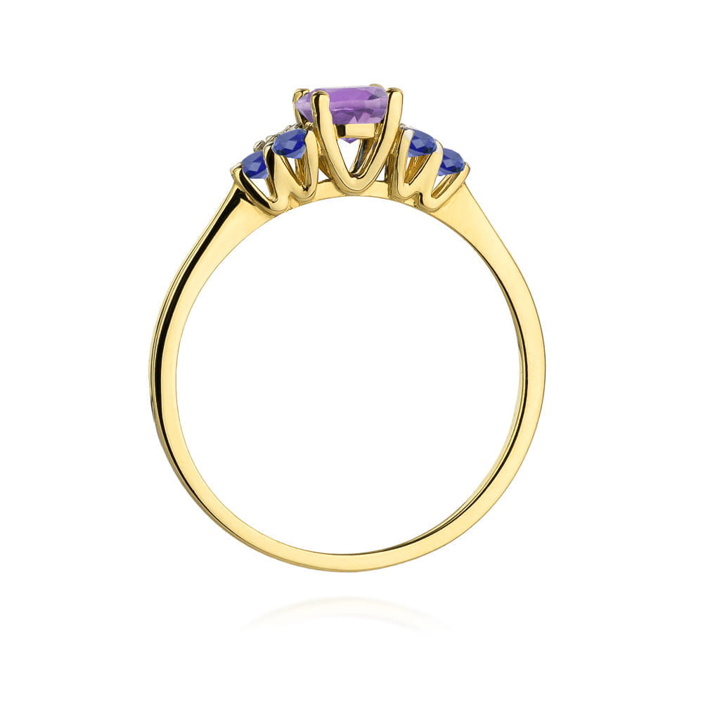 Inel Aur 14K W451 Ametist 0.50ct