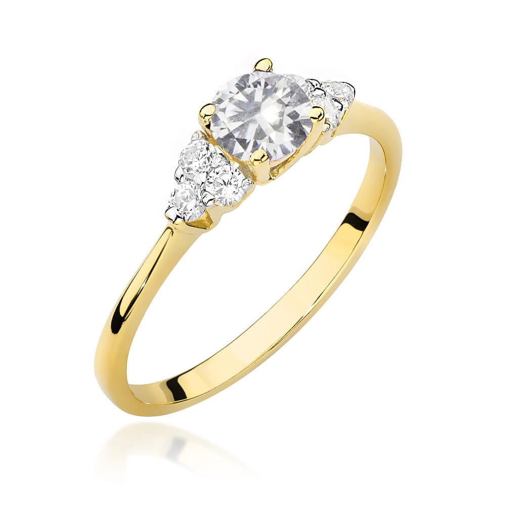 Inel Aur 14K W451 Safir Alb 0.60ct