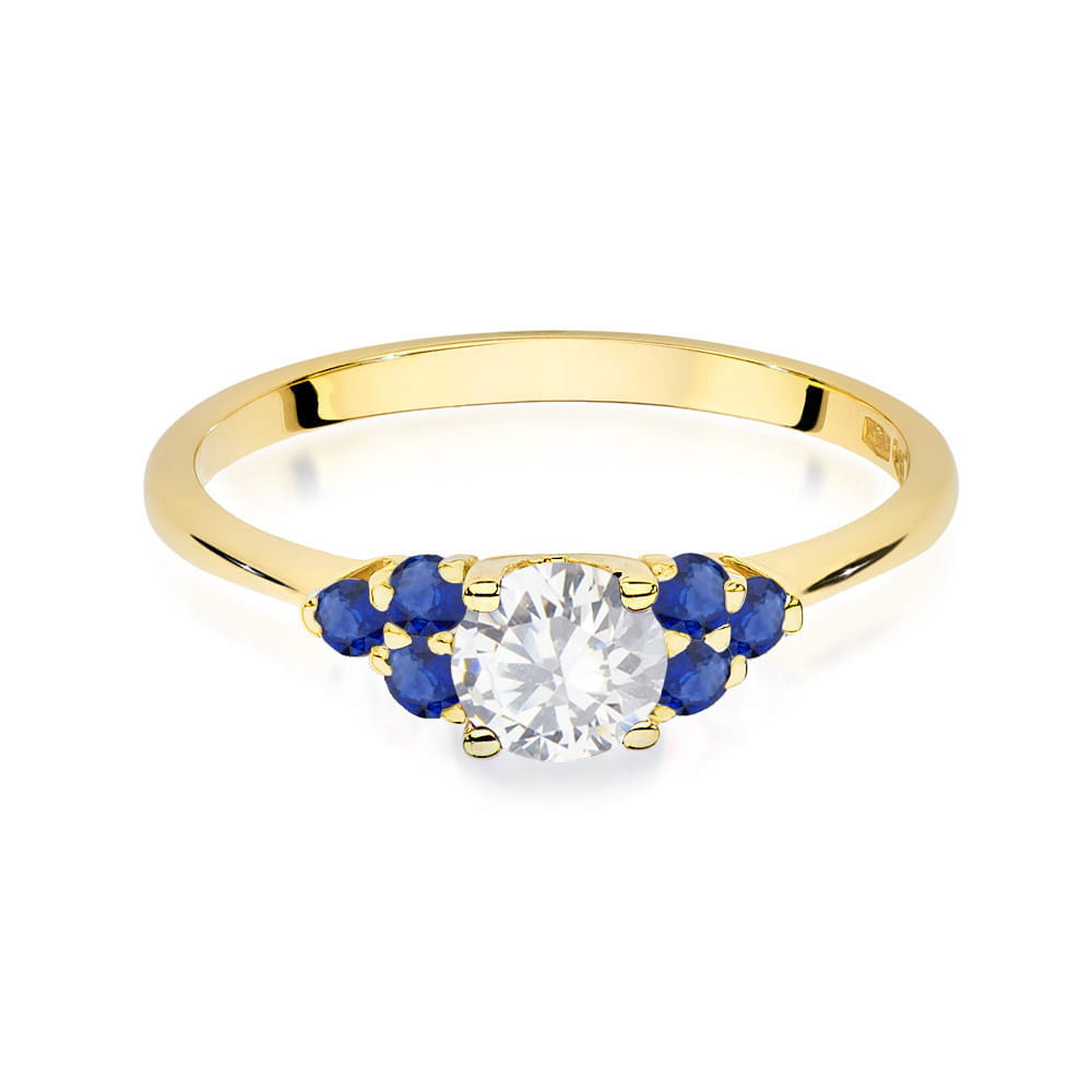 Inel Aur 14K W451 Safir Alb 0.60ct