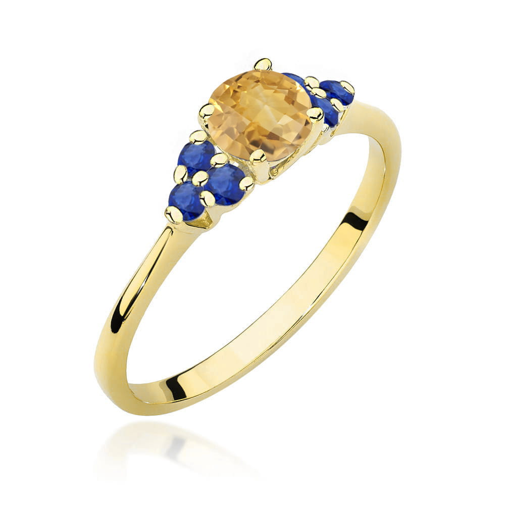 Inel Aur 14K W451 Citrin 0.50ct