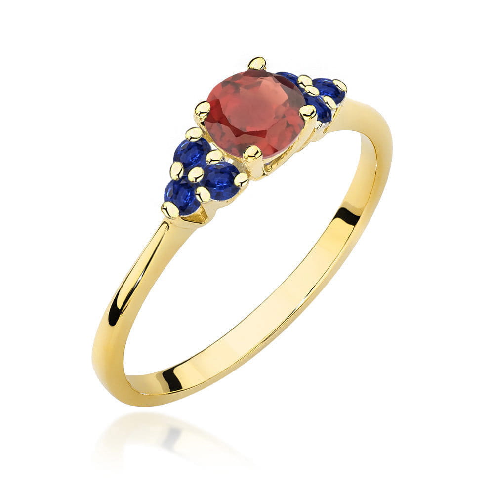 Inel Aur 14K W451 Granat 0.60ct