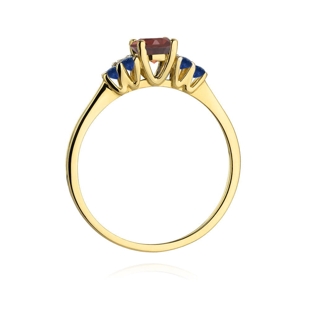 Inel Aur 14K W451 Granat 0.60ct