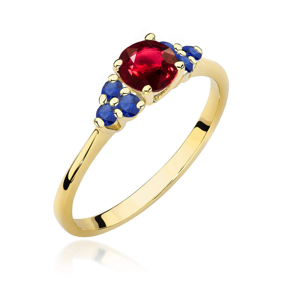 Inel Aur 14K W451 Rubin 0.60ct