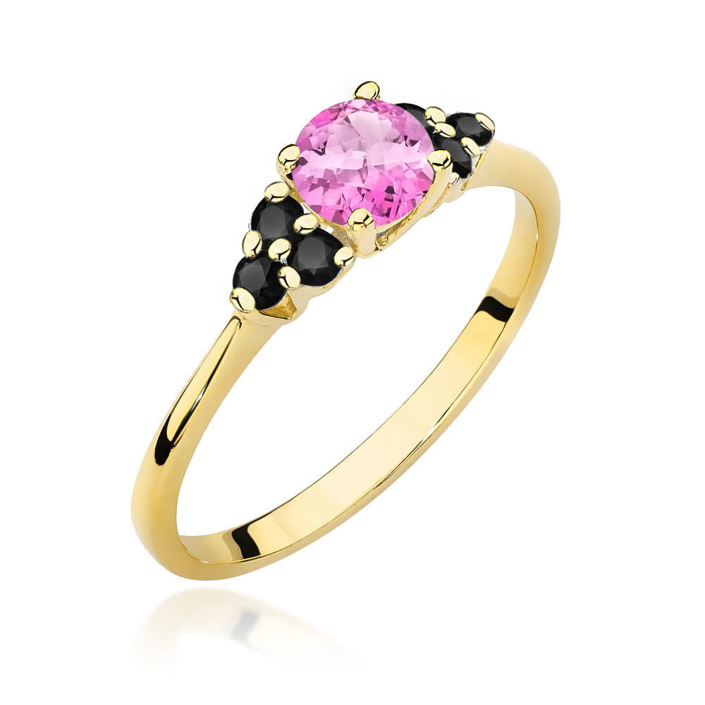 Inel Aur 14K W451 Topaz Roz 0.60ct