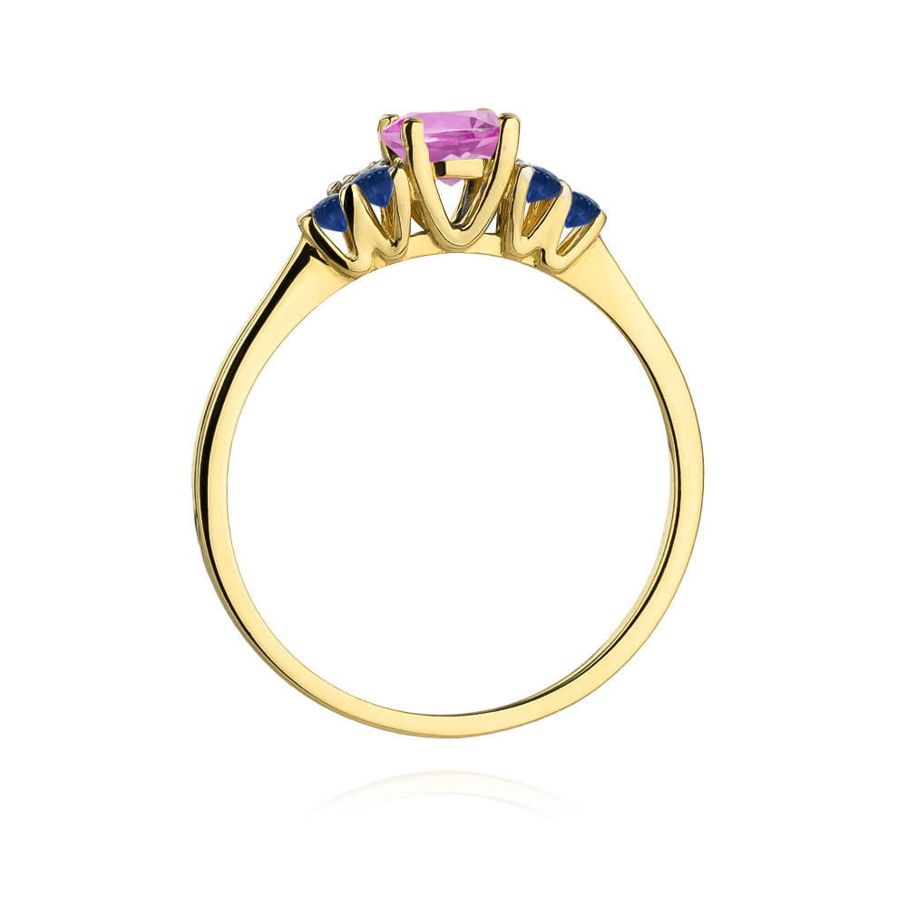 Inel Aur 14K W451 Topaz Roz 0.60ct