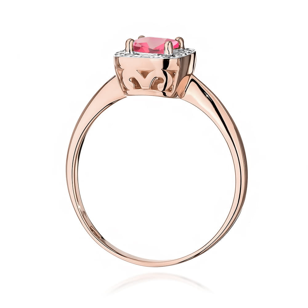Inel Aur 14K W514 Topaz Roz 0.65ct
