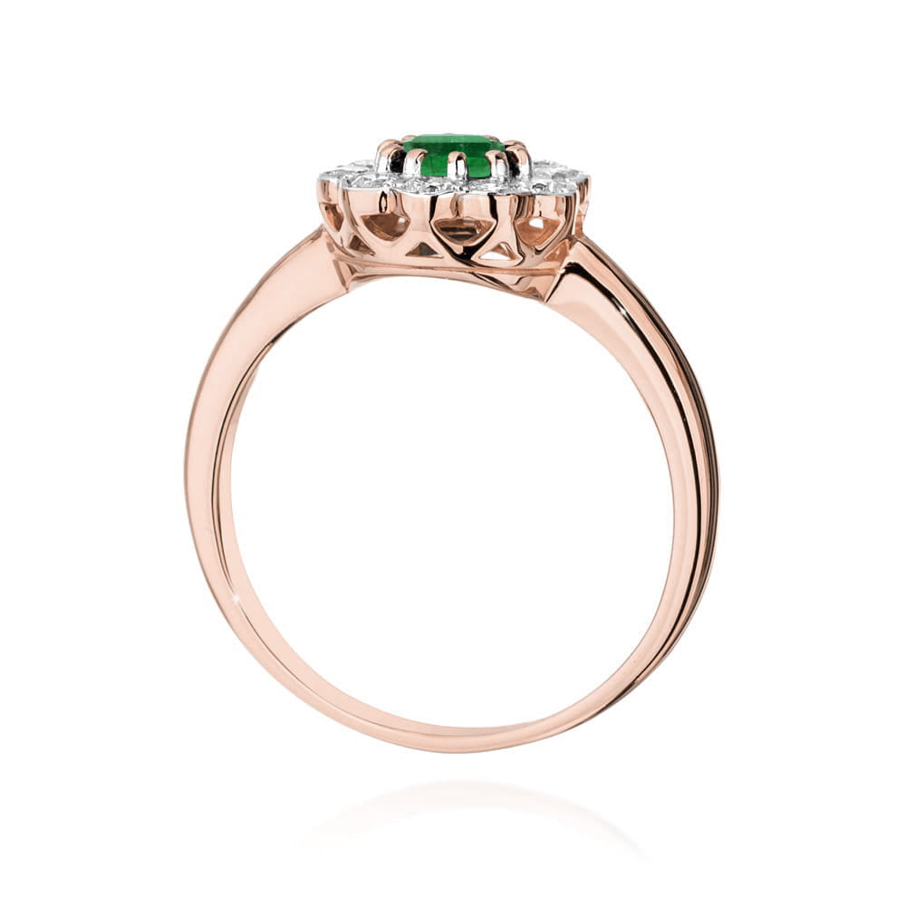 Inel Aur 14K W529 Smarald 0.50ct